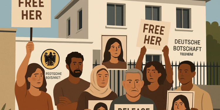 L'ambassade d'Allemagne appelle à la libération d'une femme