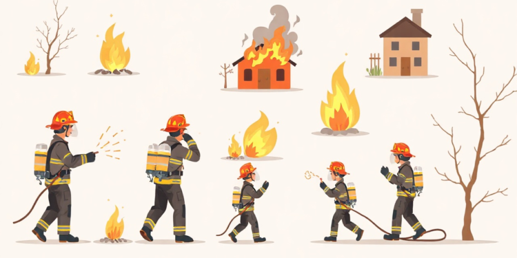 Interventi dei pompieri in 10 incendi